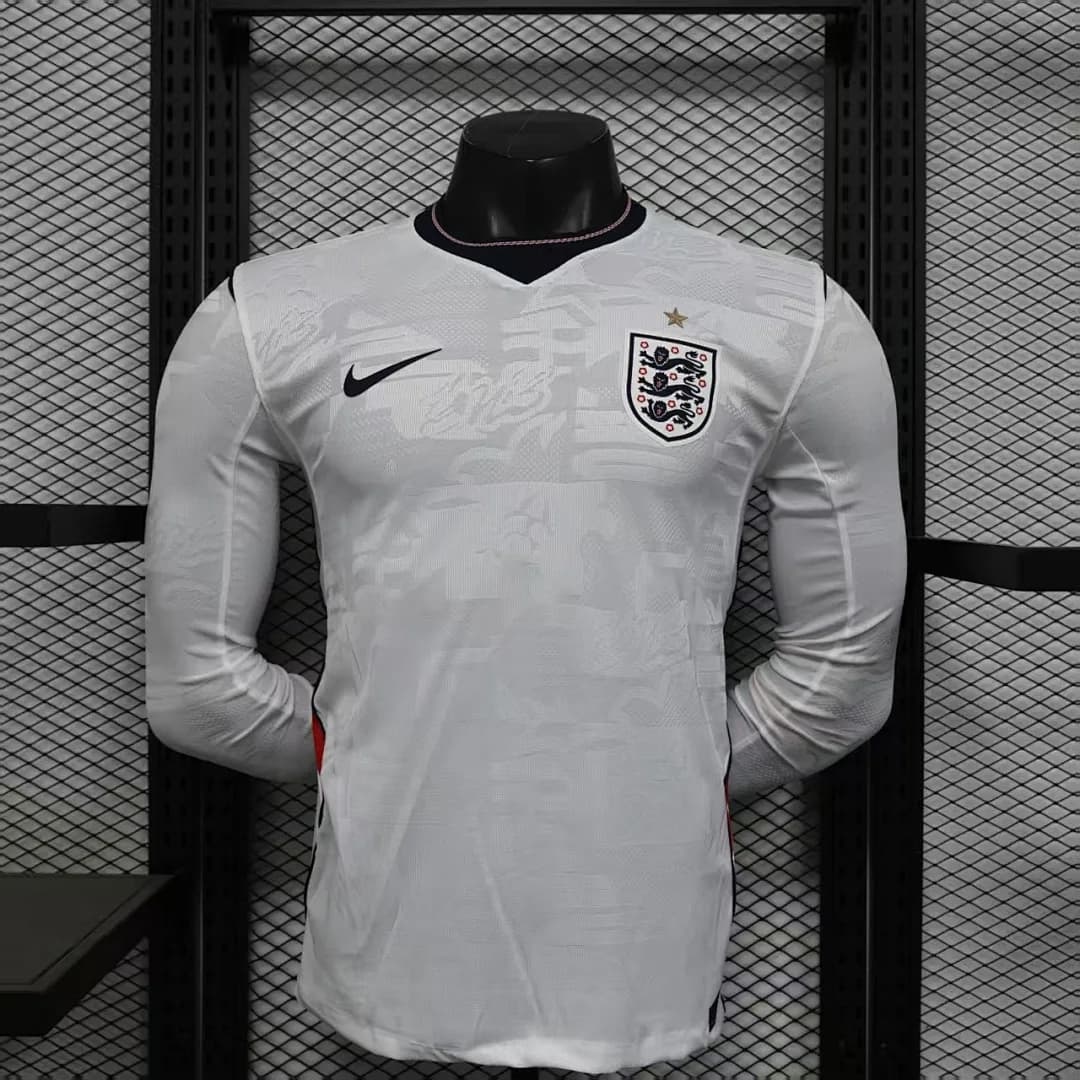 Camiseta Inglaterra Local 2024/25 Manga Larga