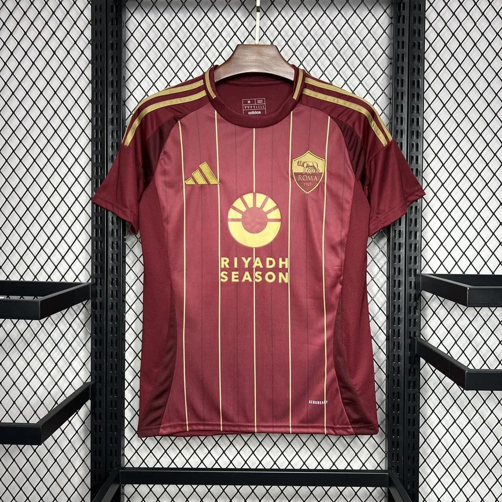 Camiseta AS Roma – Titular con patrocinadores – 2024-25