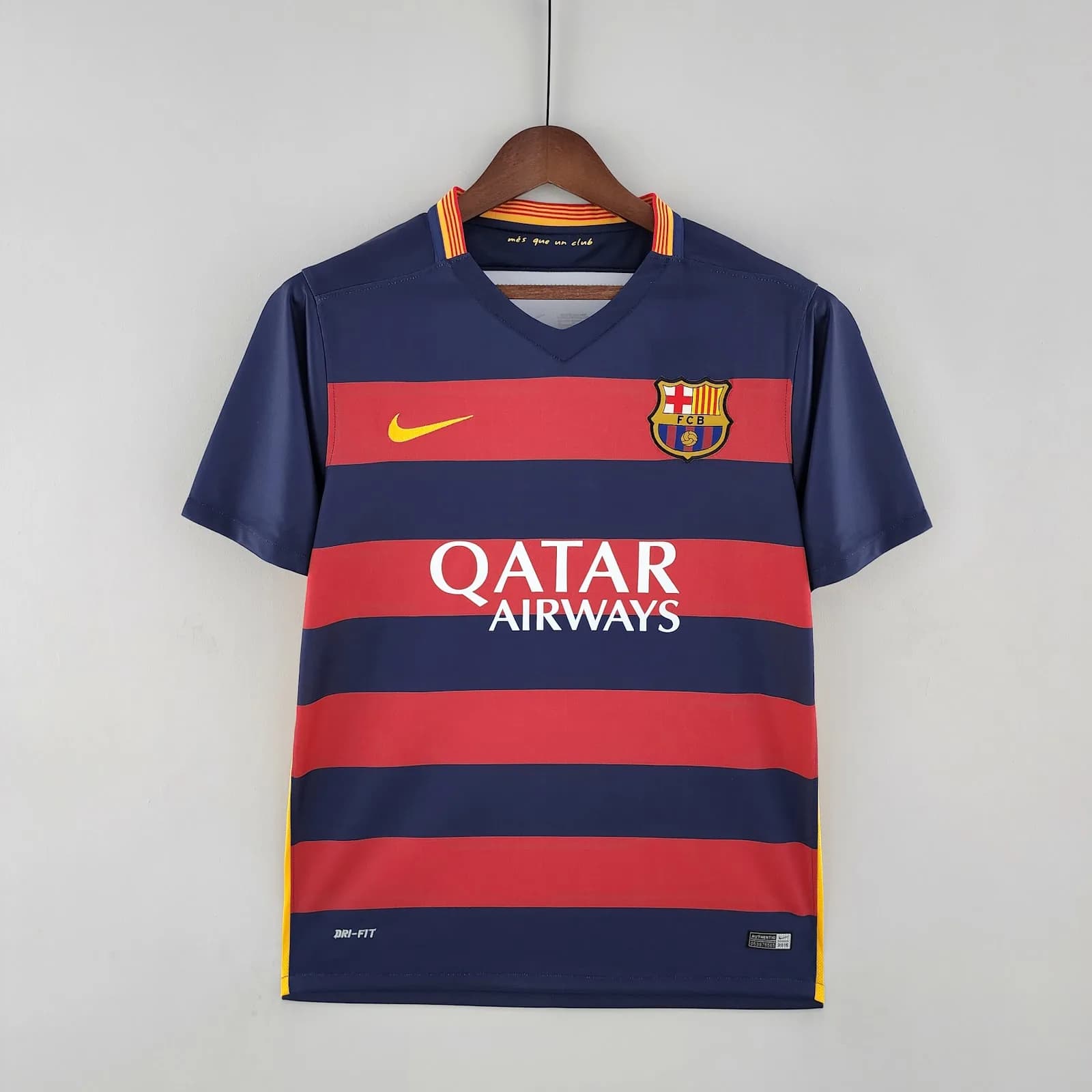 Camiseta Barcelona – Titular con patrocinadores – 2015-16 – Variante 2