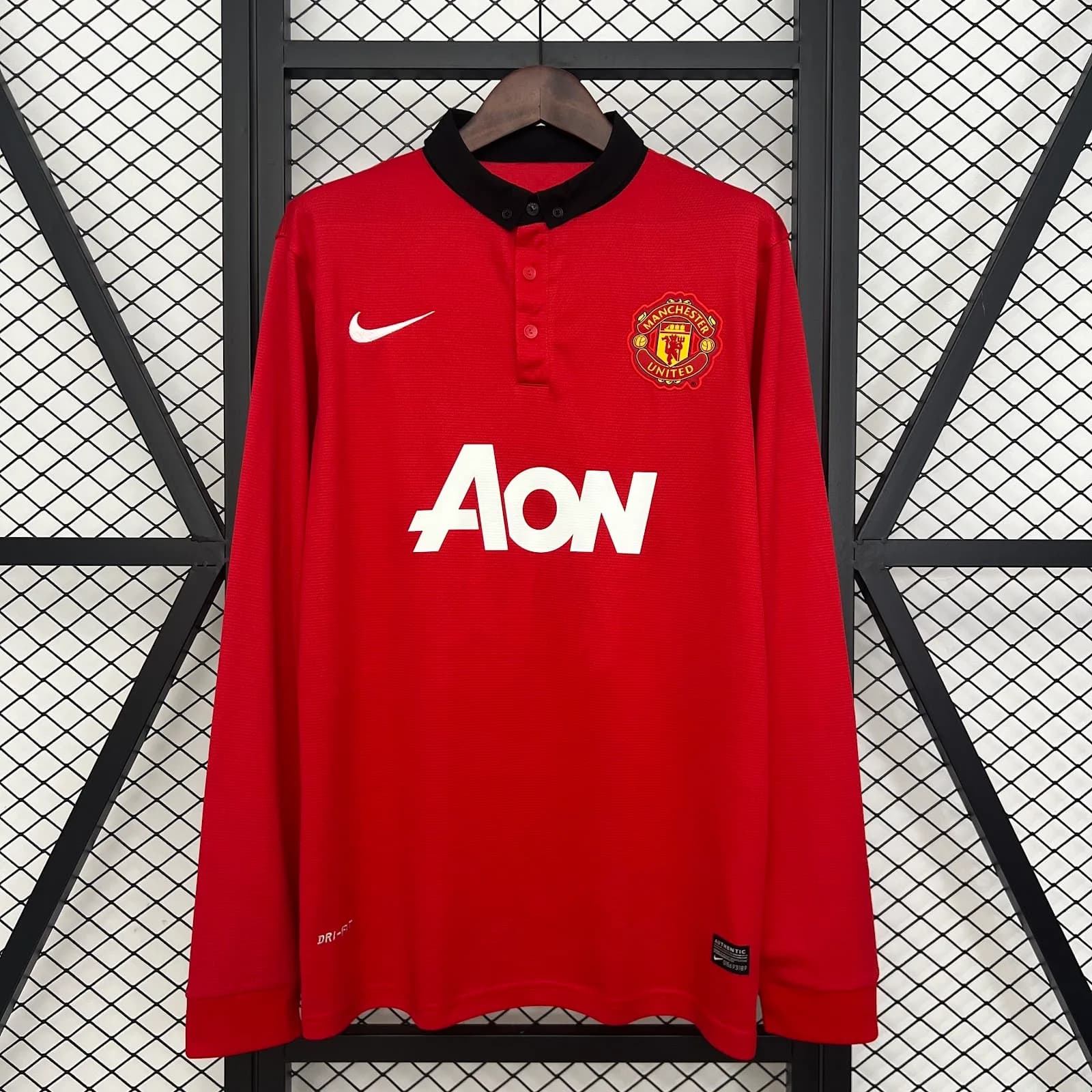 Camiseta Manchester United – Titular manga larga Retro – 2013-14