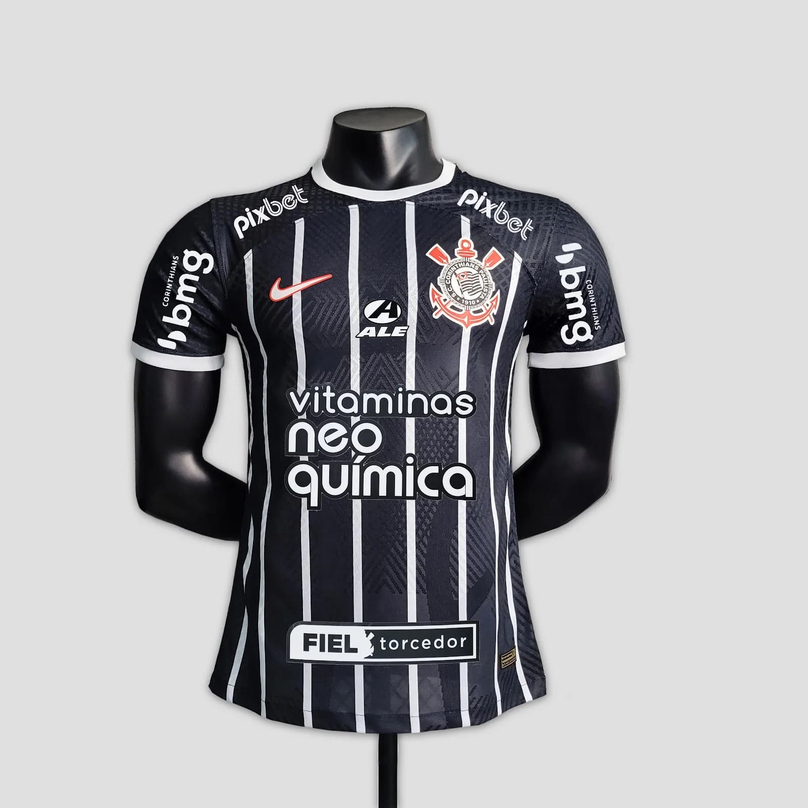 Camiseta Corinthians – versión jugador con patrocinadores – Variante 1