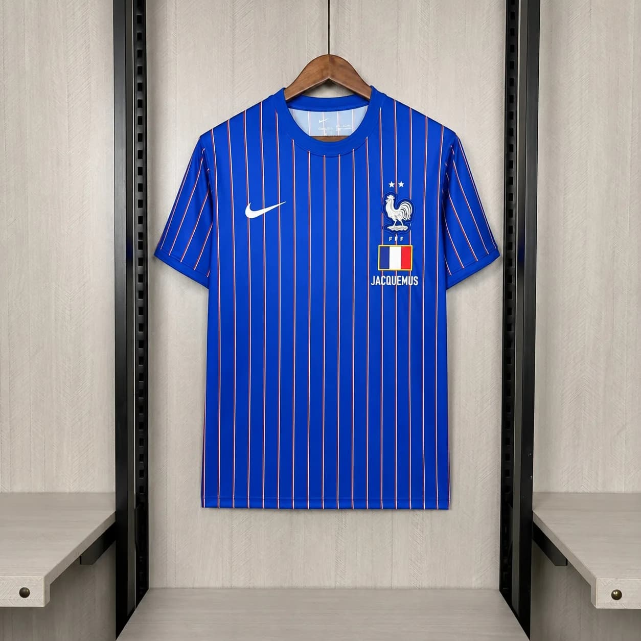 Camiseta Francia – Titular con rayas verticales – 2026
