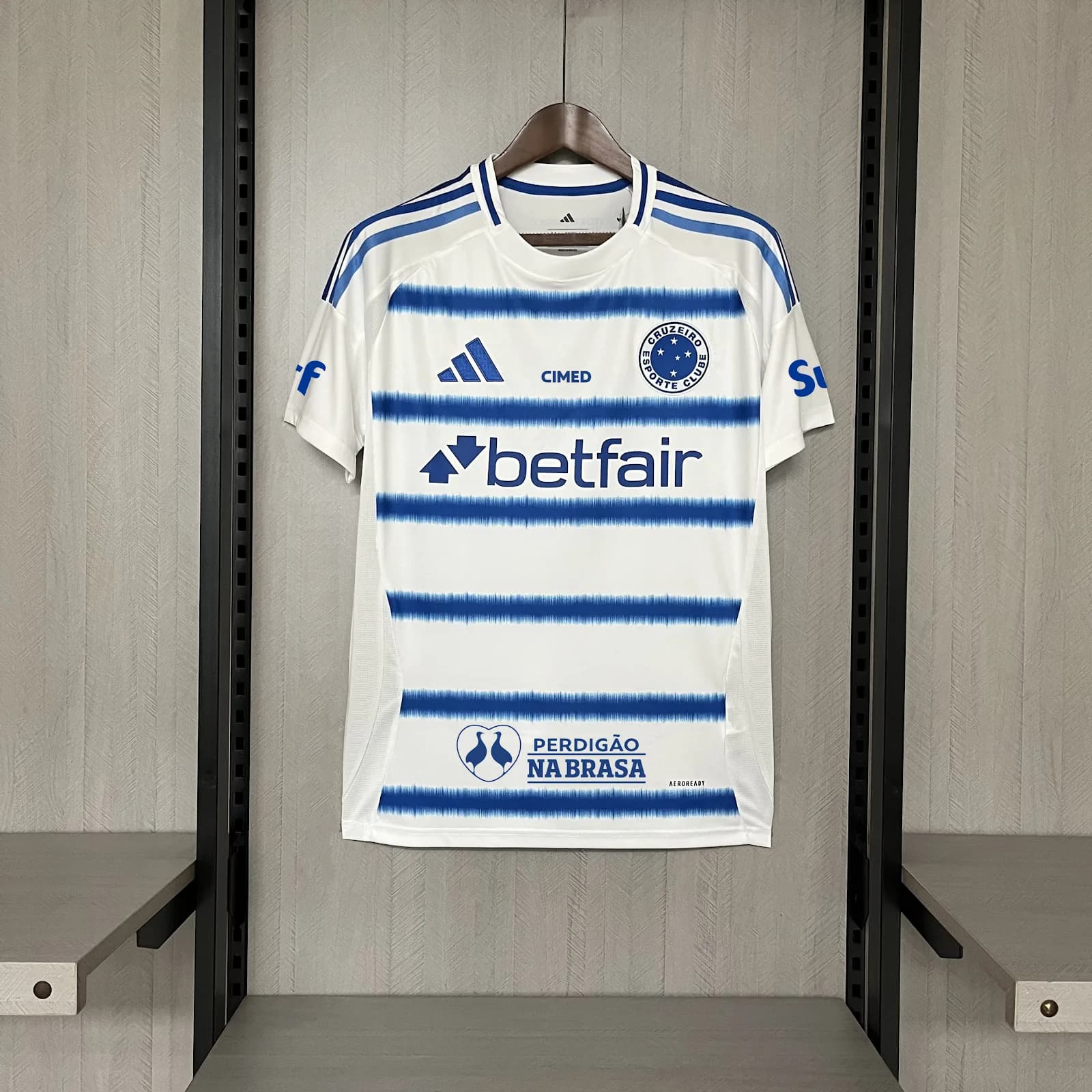 Camiseta Cruzeiro – Visitante con patrocinadores – 2025-26