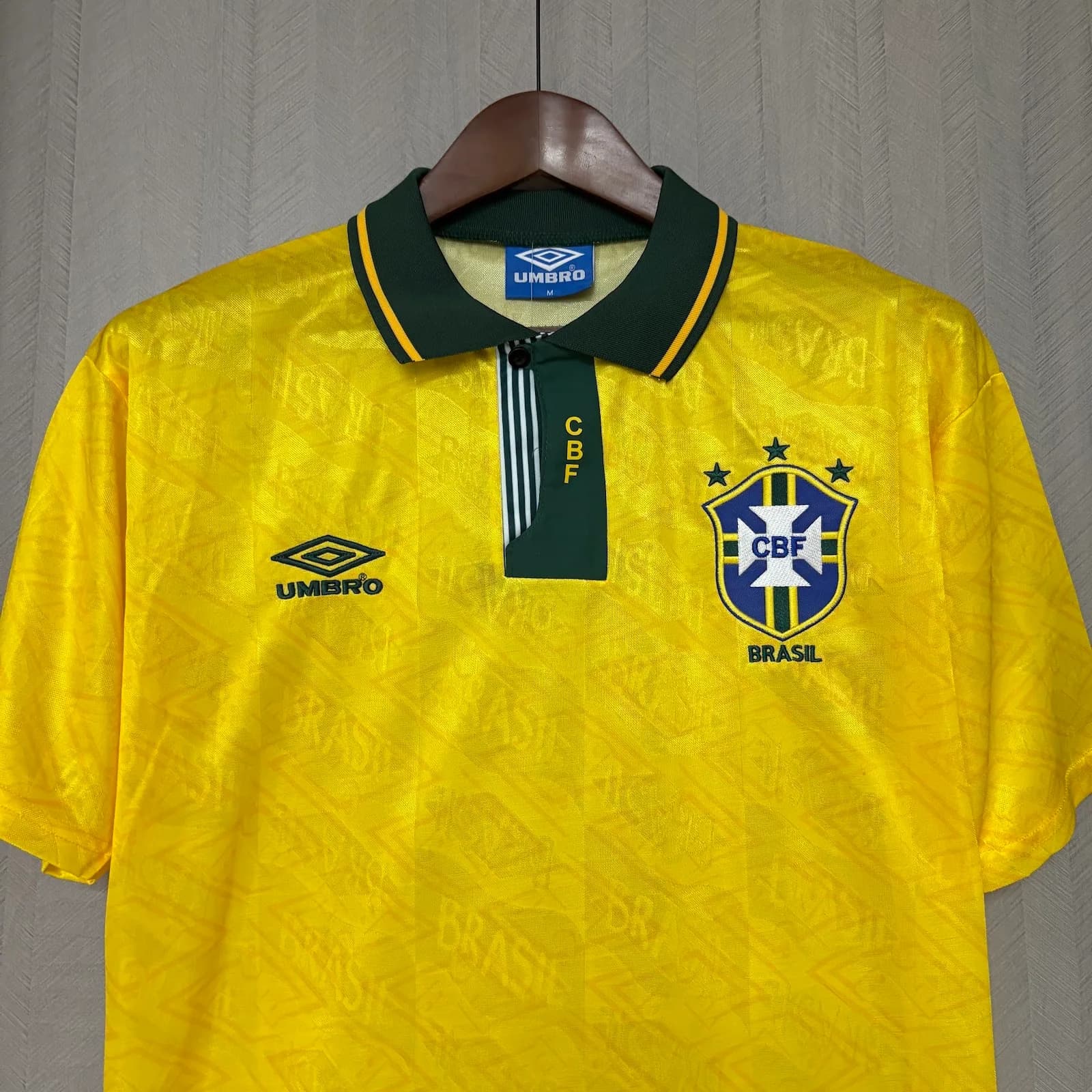 Camiseta Brasil – Titular Retro – 1991-93 – Variante 2