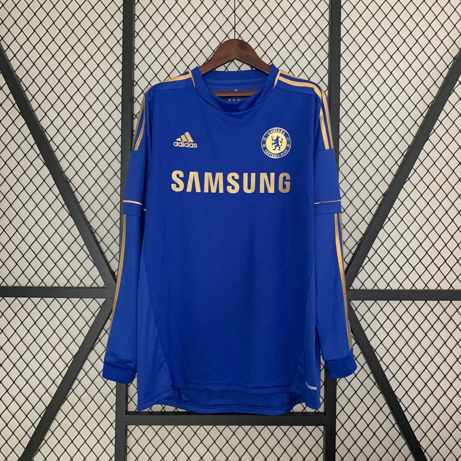 Camiseta Chelsea – Titular manga larga con patrocinadores – 2012-13