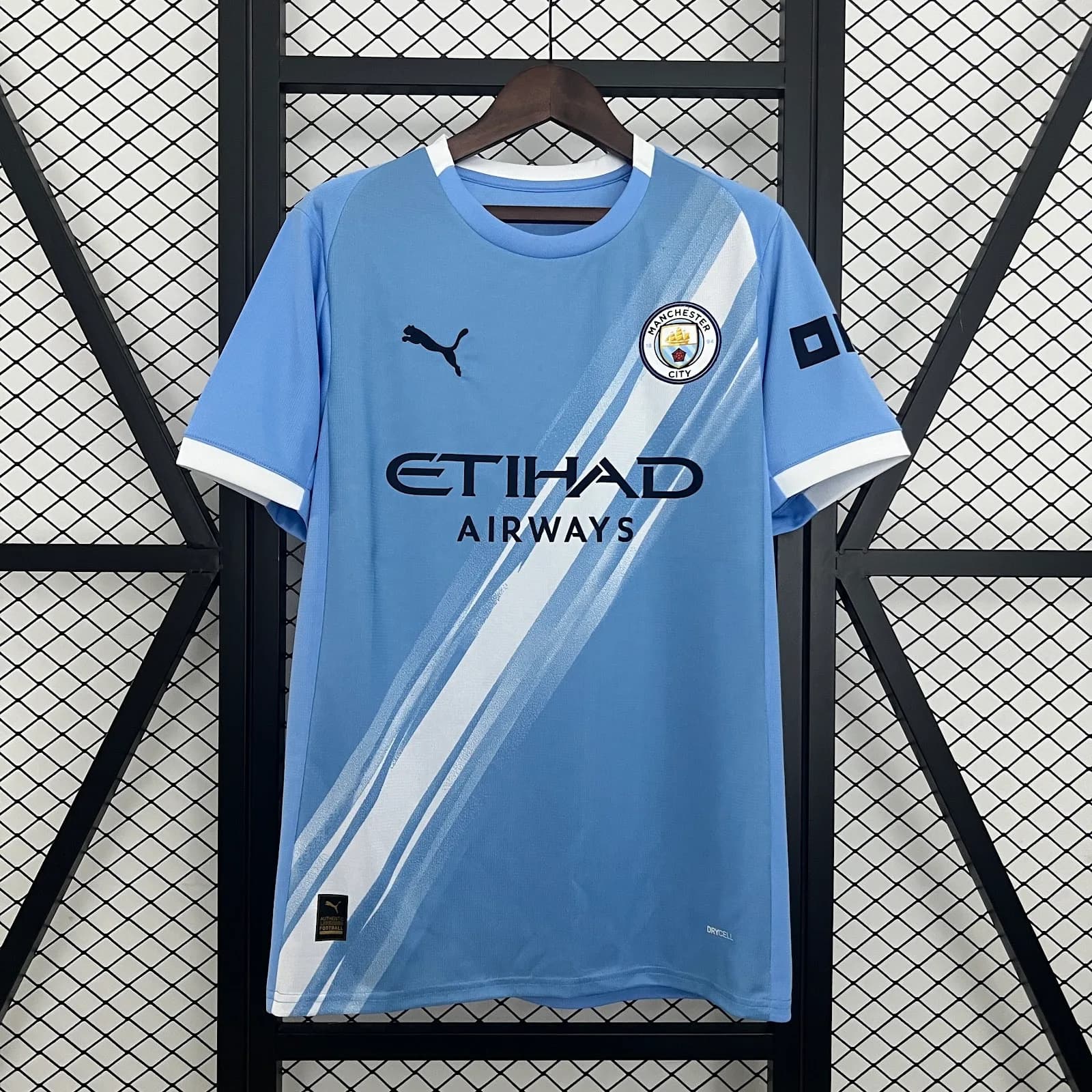 Camiseta Manchester City – Titular con patrocinadores – 2025-26