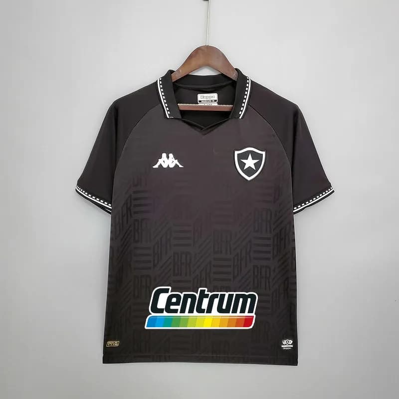 Camiseta Botafogo – Visitante con patrocinadores negra – 2021-22
