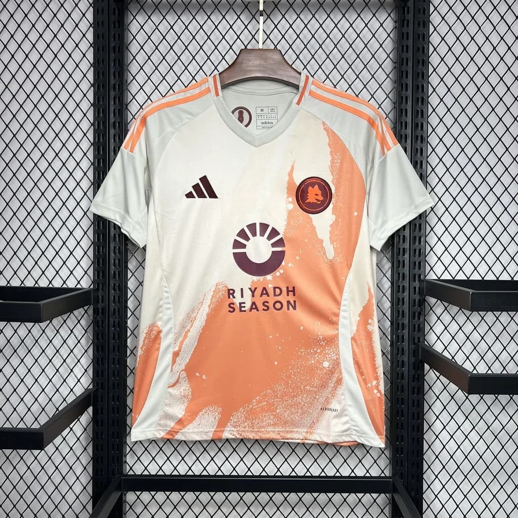 Camiseta Roma – Visitante con patrocinadores – 2024-25