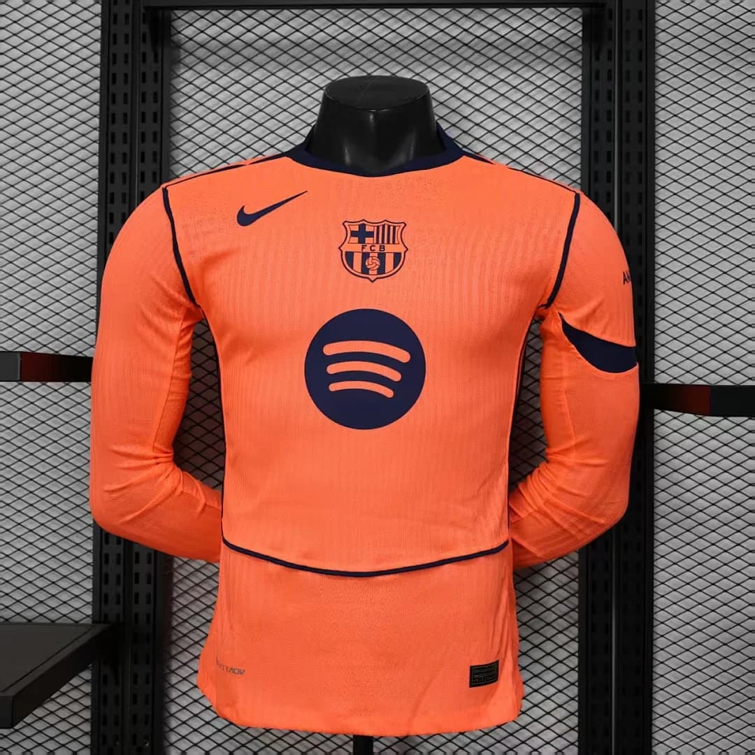 Camiseta Barcelona Visitante 2024/25 Manga Larga