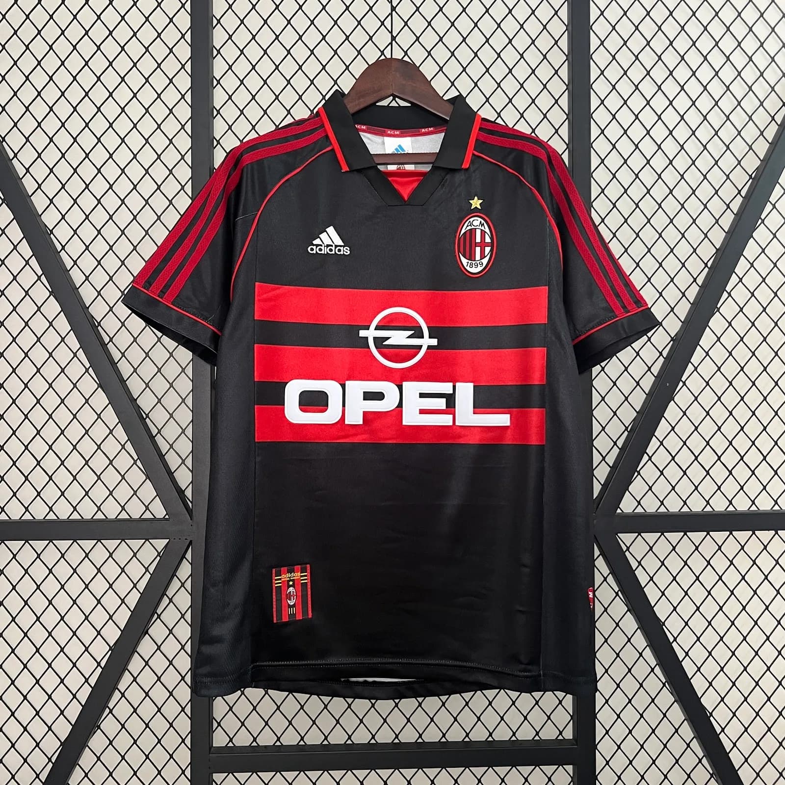 Camiseta AC Milan – Tercera equipación Retro con patrocinadores – 1998-99