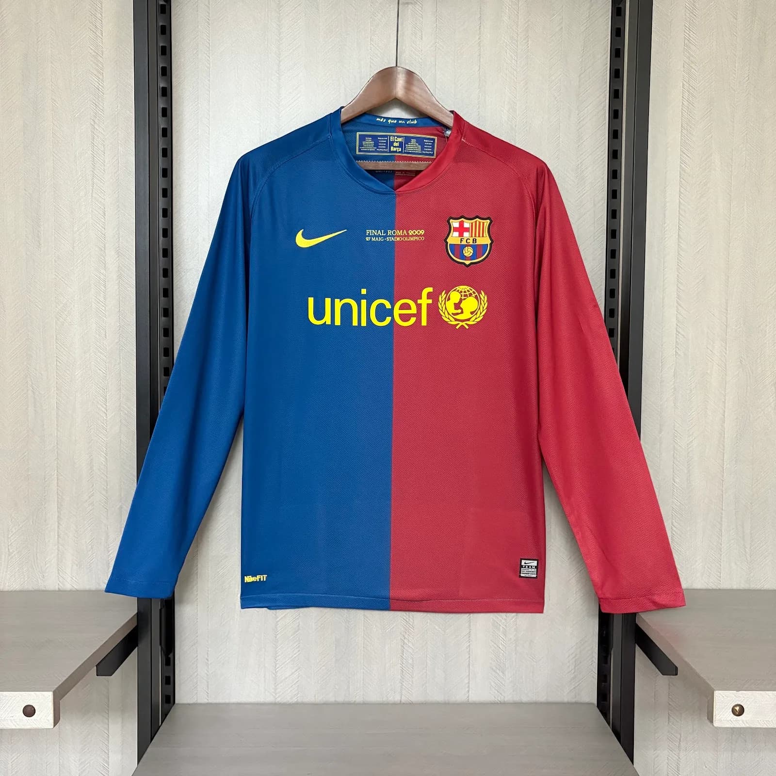 Camiseta Barcelona – Titular manga larga Retro – 2008-09
