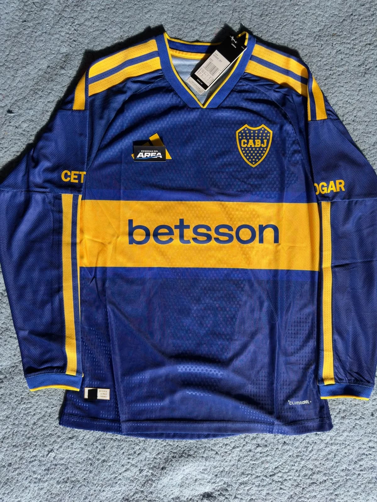 Camiseta Boca Juniors titular manga larga
