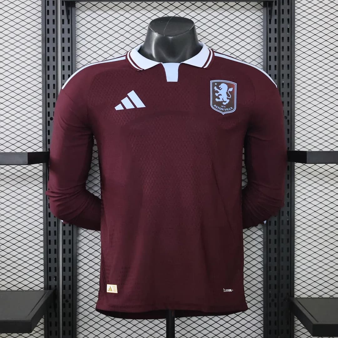 Camiseta Aston Villa Local Manga Larga
