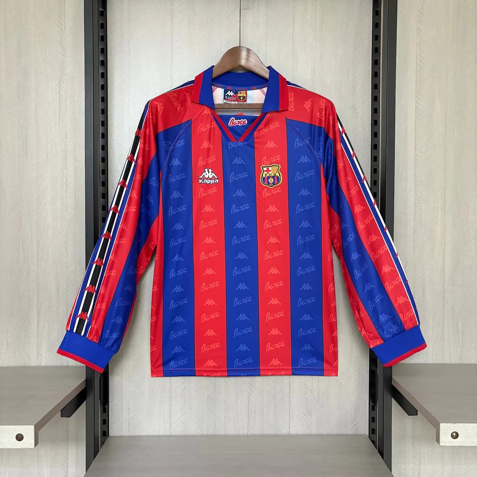 Camiseta Barcelona – Titular manga larga Retro – 1995-97