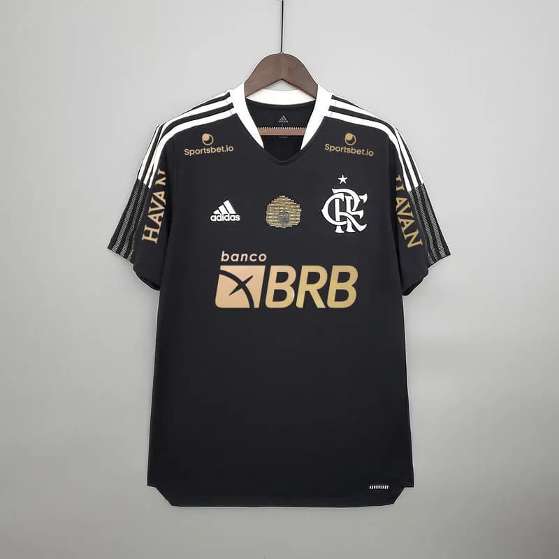 Camiseta Flamengo – con patrocinadores negra – 2021-22