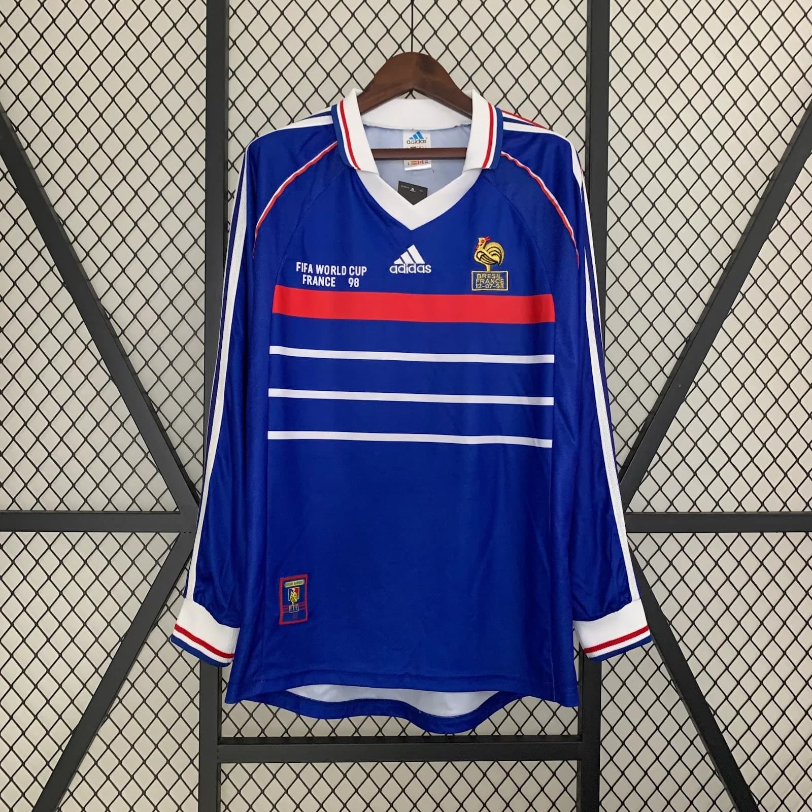 Camiseta Francia – Titular manga larga Retro – 1998