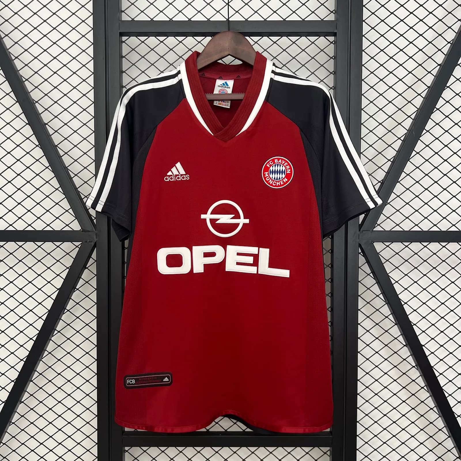 Camiseta Bayern Munich – Titular Retro con patrocinadores – 2001-02