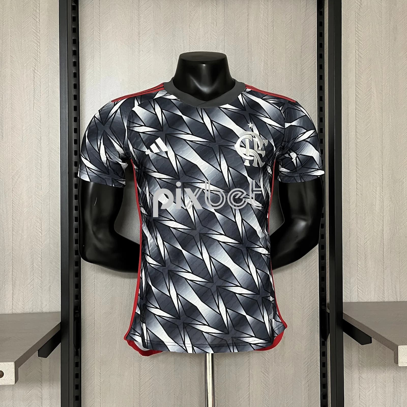 Camiseta Flamengo – versión jugador con patrocinadores – 2024-25