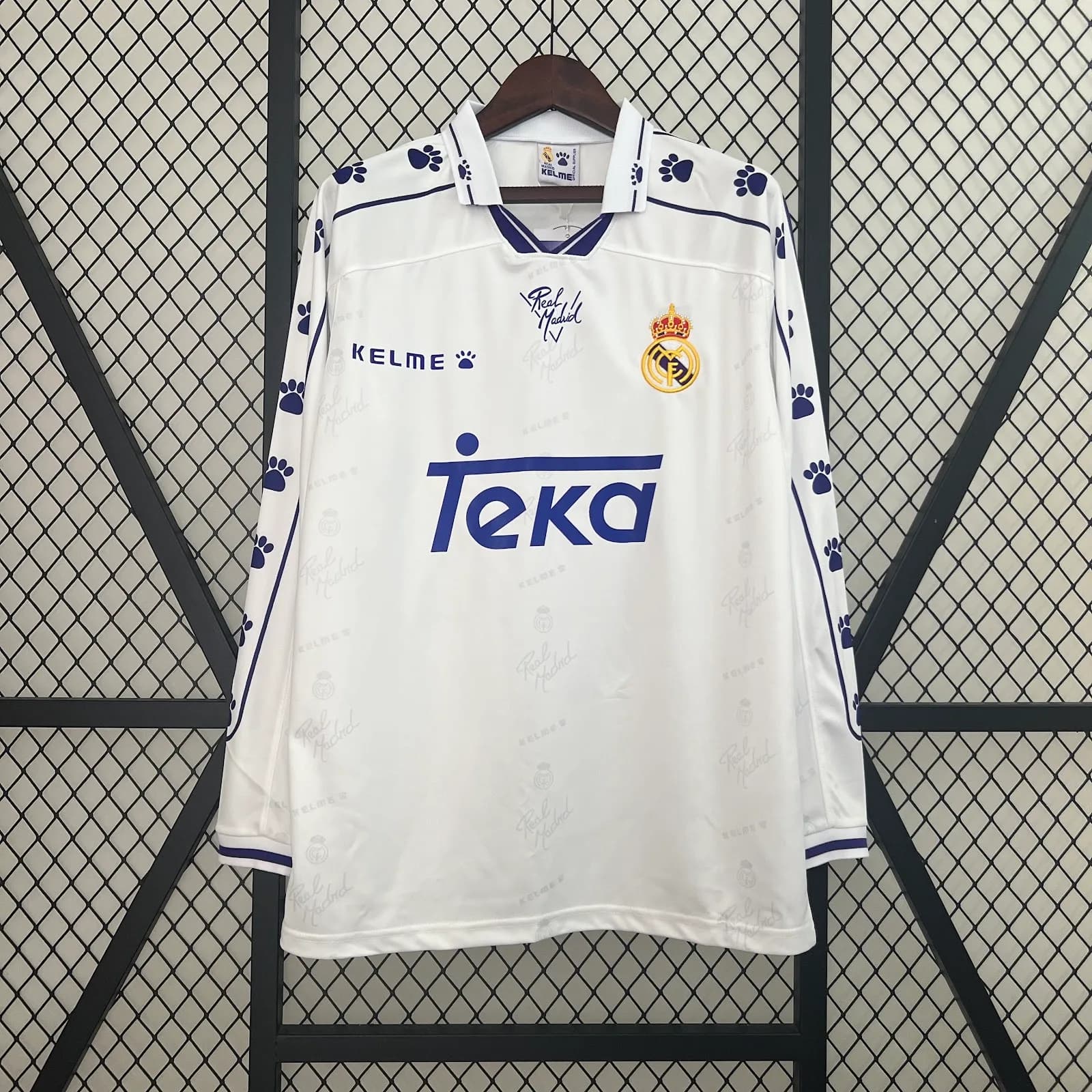 Camiseta Real Madrid – Titular manga larga Retro – 1994-95