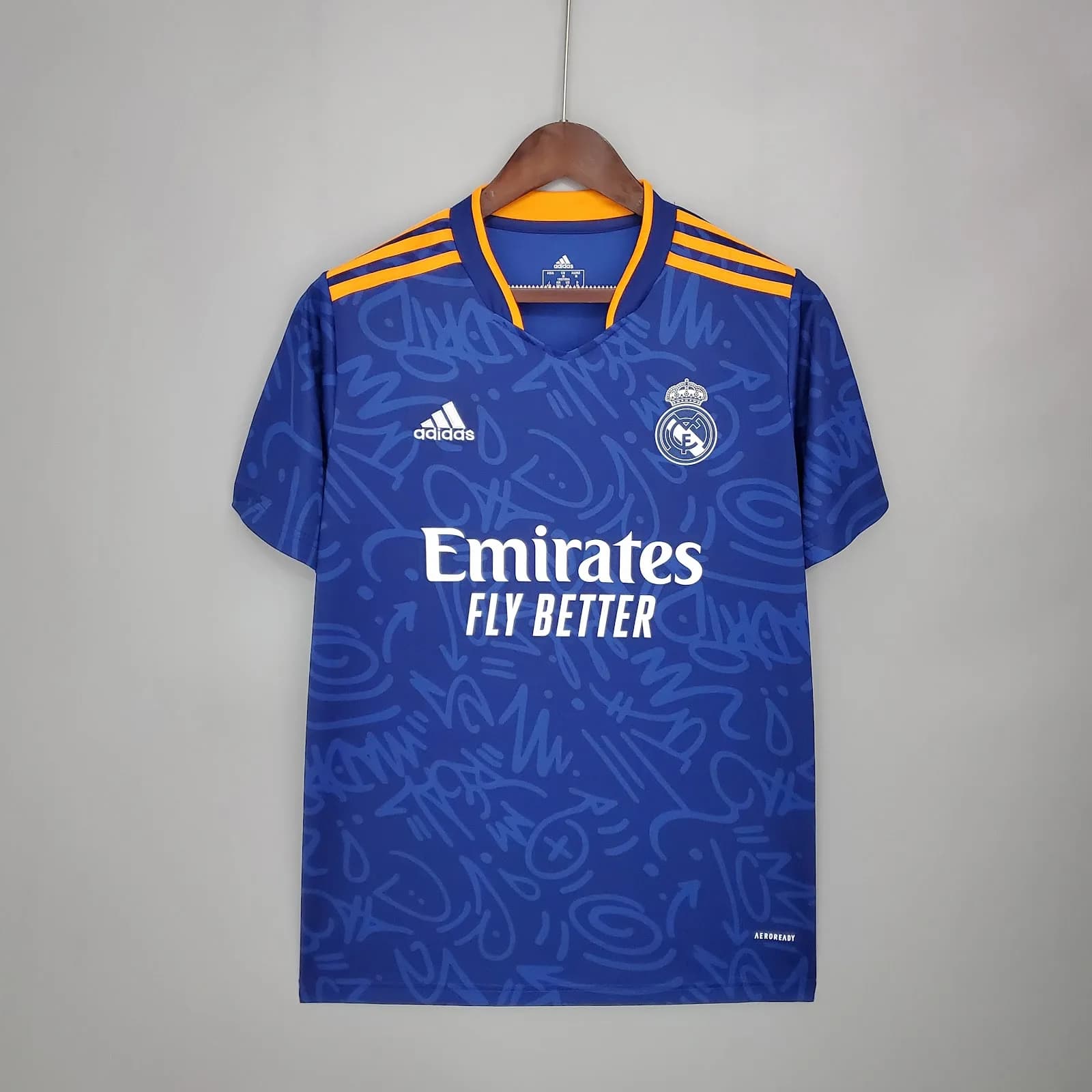 Camiseta Real Madrid – Visitante con patrocinadores – 2021-22