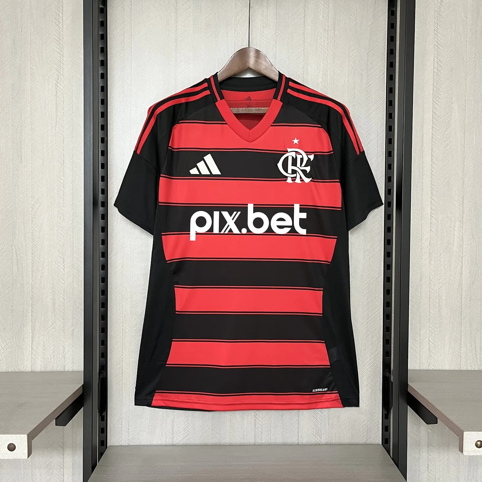 Camiseta Flamengo – Titular con patrocinadores – 2025-26