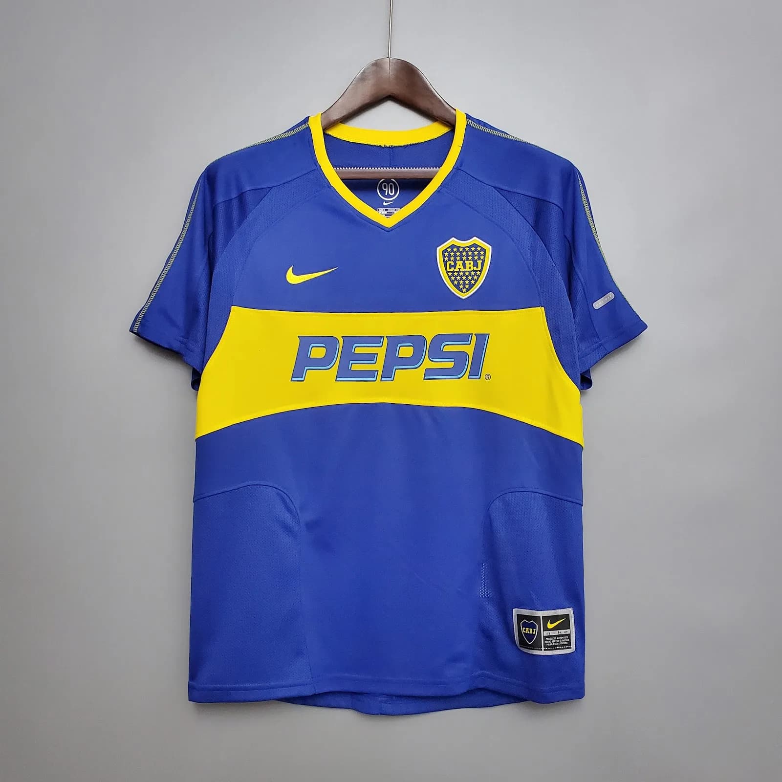 Camiseta Boca Juniors – Titular Retro con patrocinadores – 2003-04