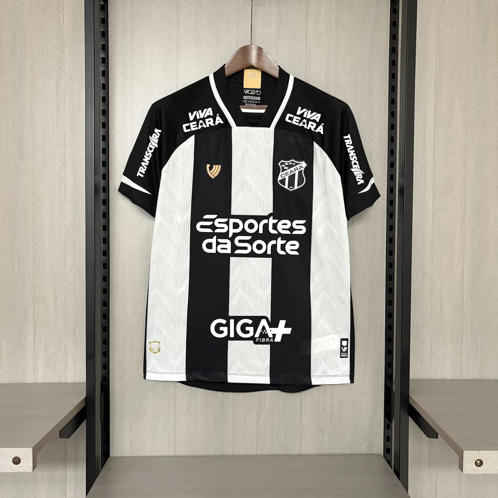 Camiseta Ceará – Titular con patrocinadores – 2025-26