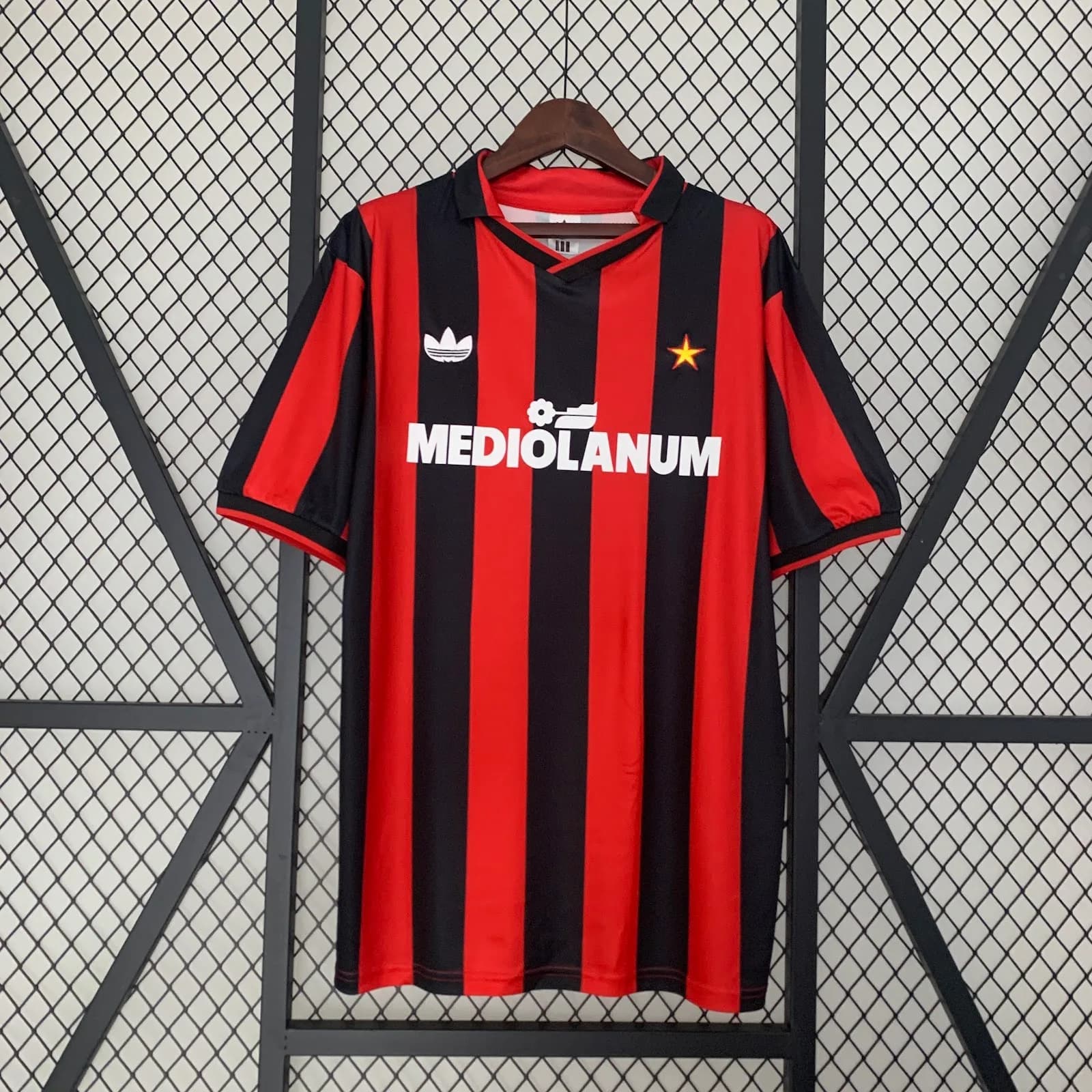 Camiseta AC Milan – Titular Retro con patrocinadores – 1990-91