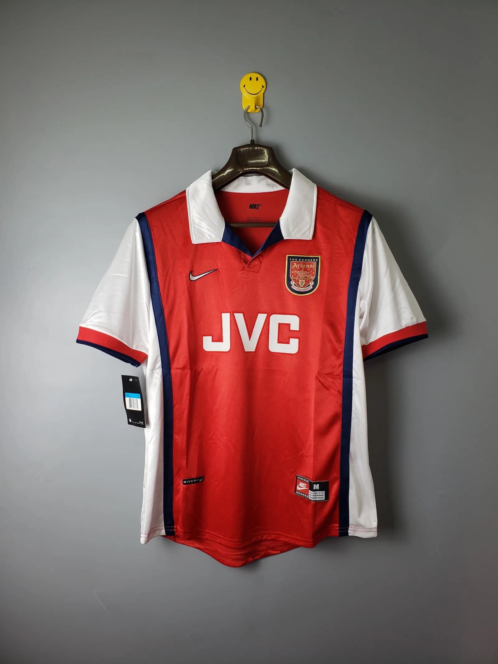 Camiseta Arsenal – Titular Retro con patrocinadores – 1997-98
