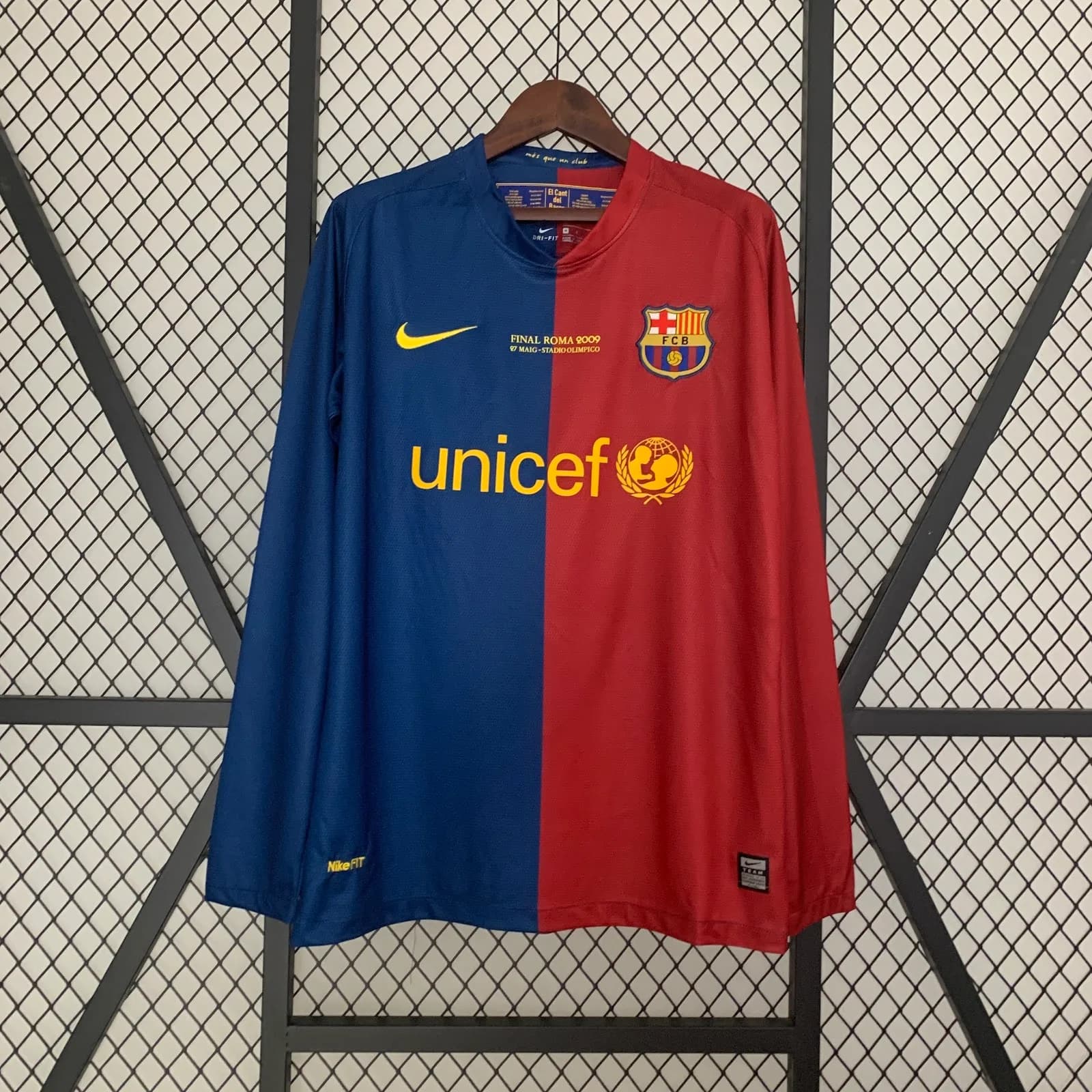 Camiseta Barcelona – Titular manga larga Final Roma 2009 – 2008-09