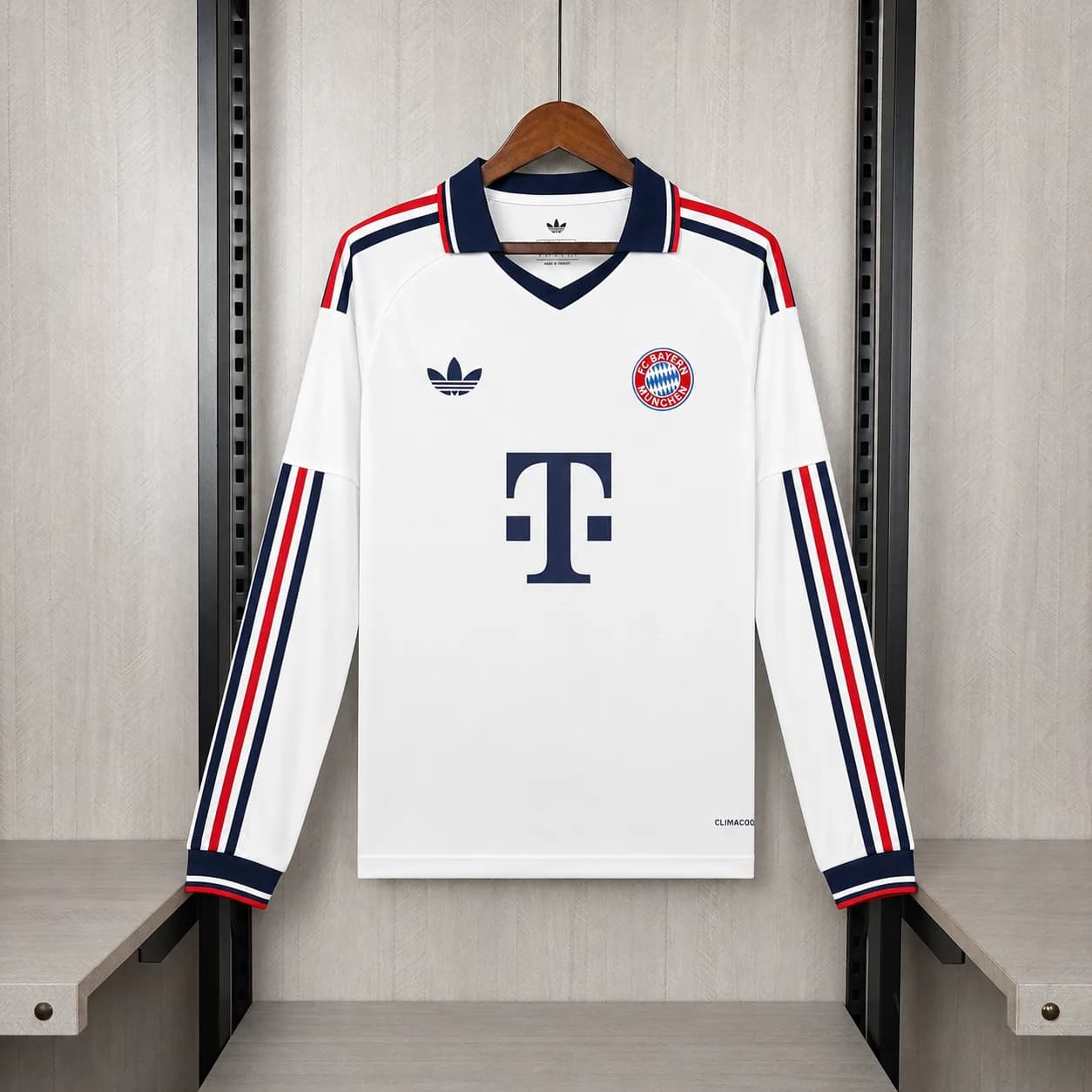 Camiseta Bayern Munich – Visitante manga larga, versión retro – 2026-27