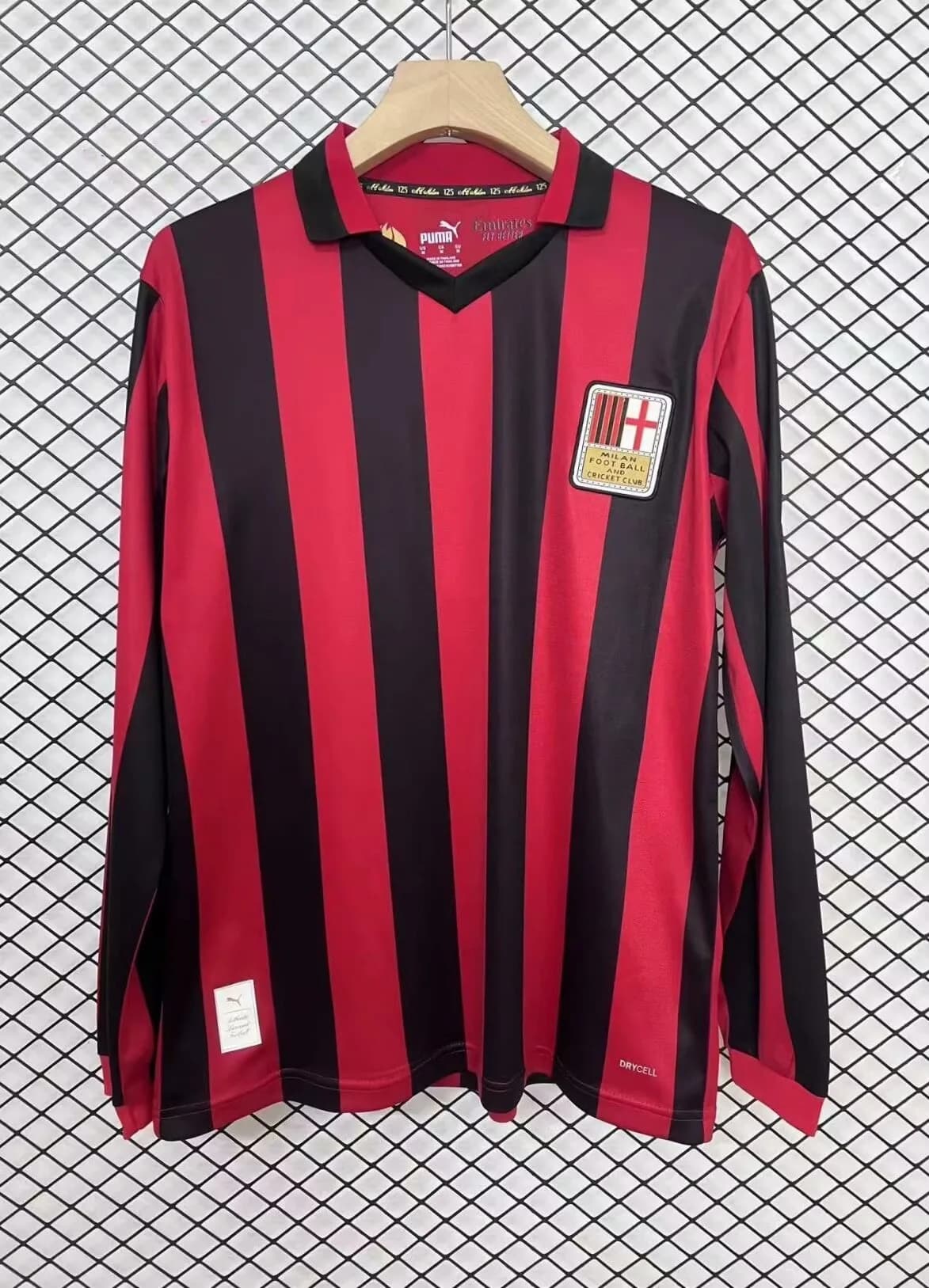Camiseta AC Milan – Edición especial 125 aniversario manga larga – 2024-25 – Variante 2