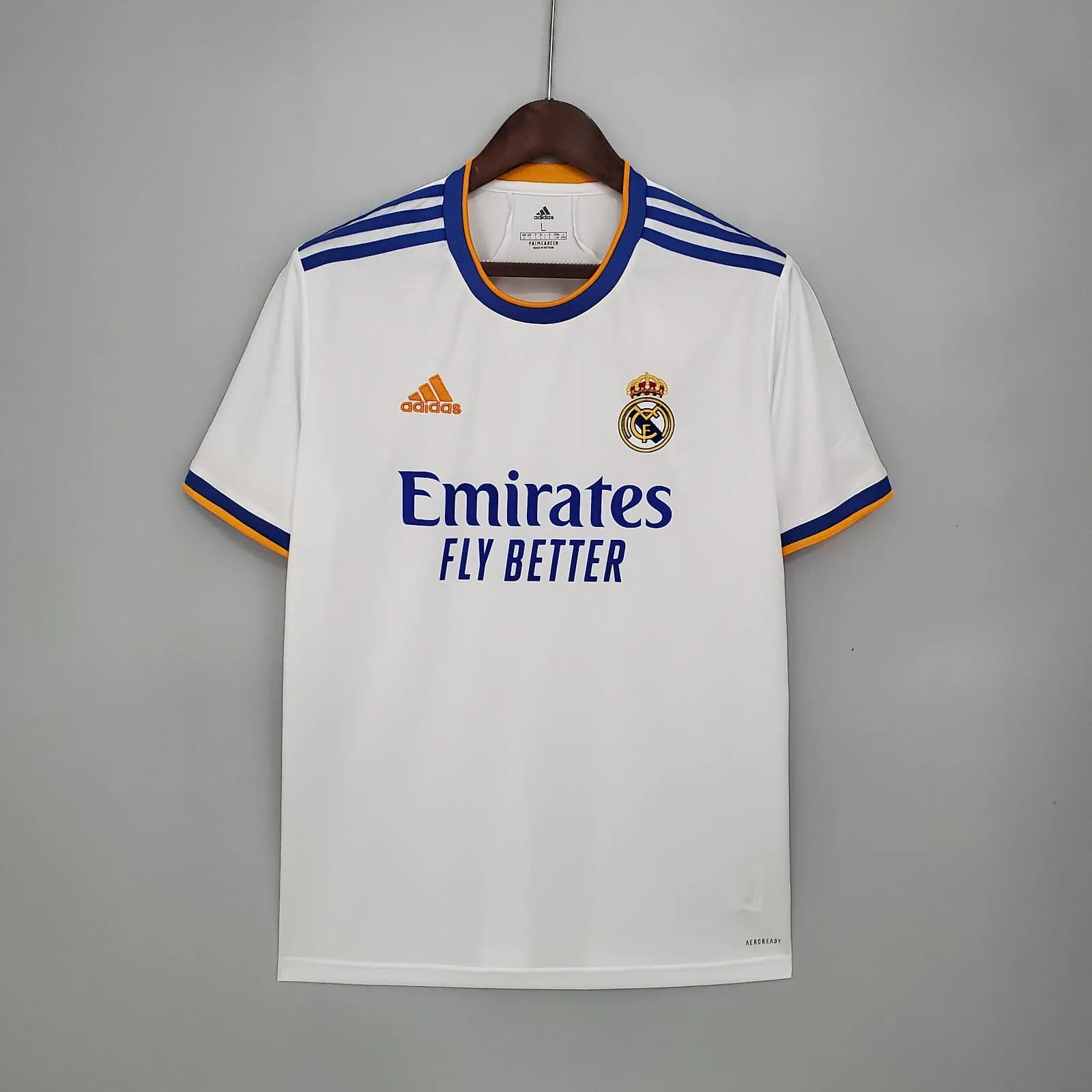 Camiseta Real Madrid – Titular con patrocinadores – 2021-22 – Variante 1
