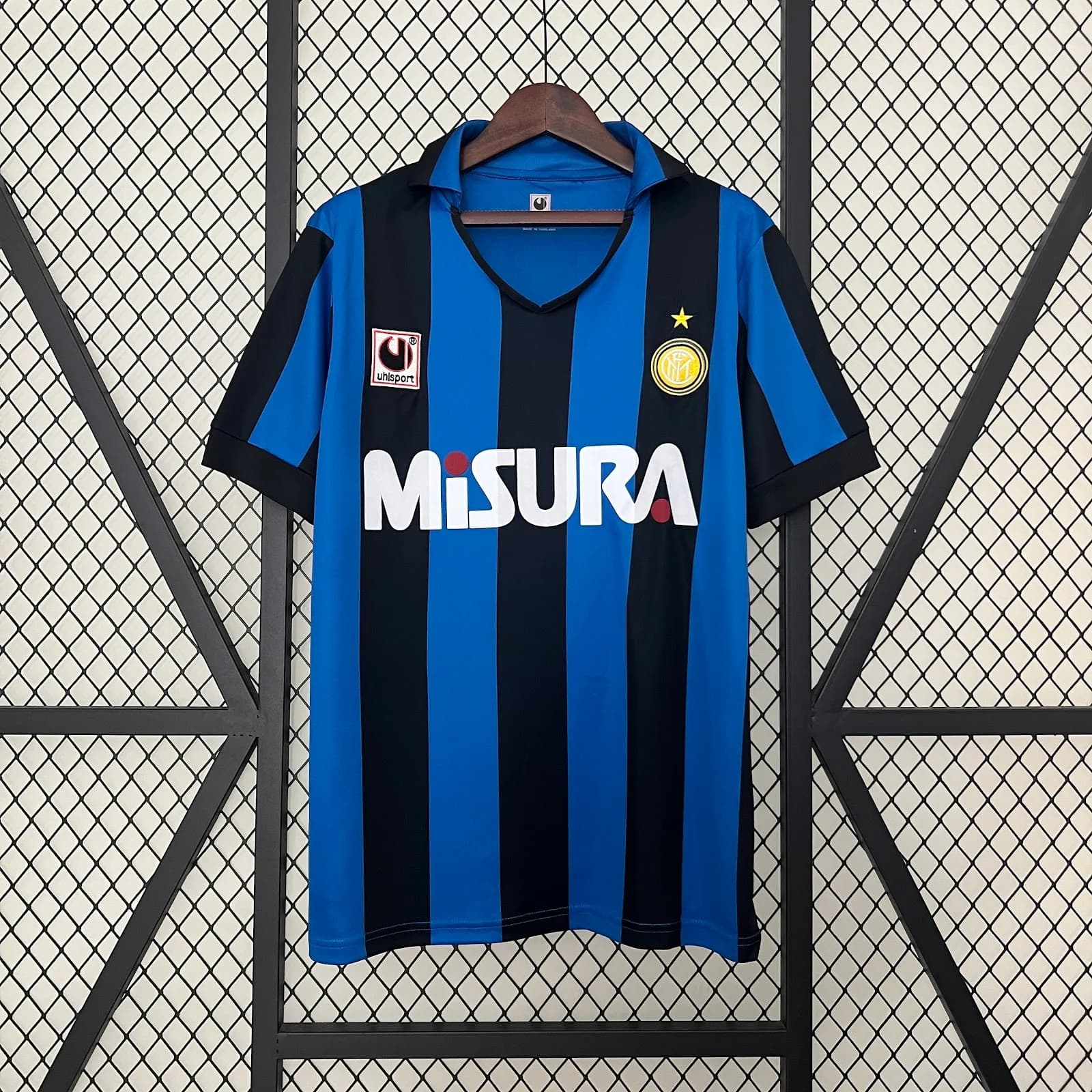 Camiseta Inter de Milán – Titular Retro con patrocinadores – 1990-91