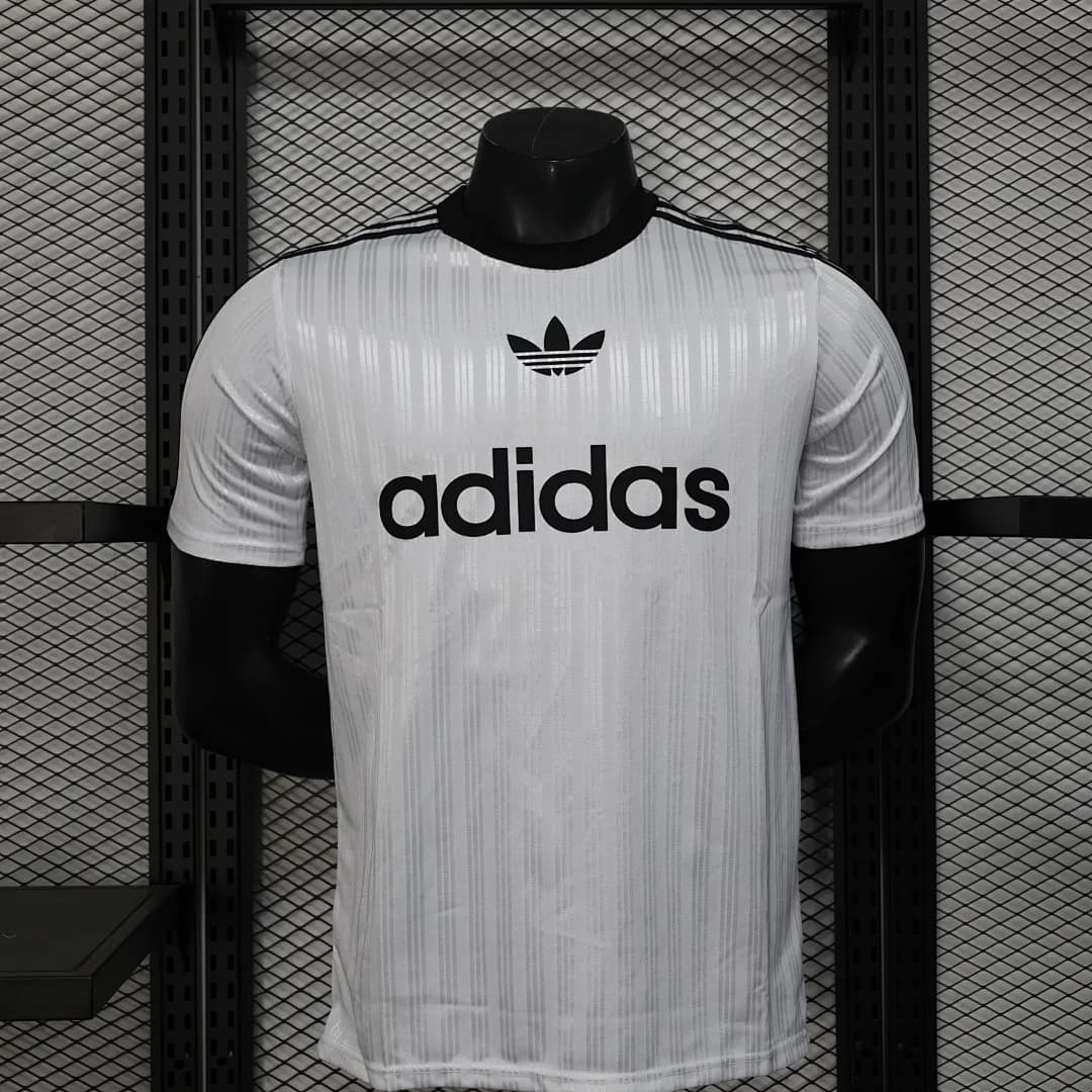 Camiseta Jugador blanco casual de tres hojas