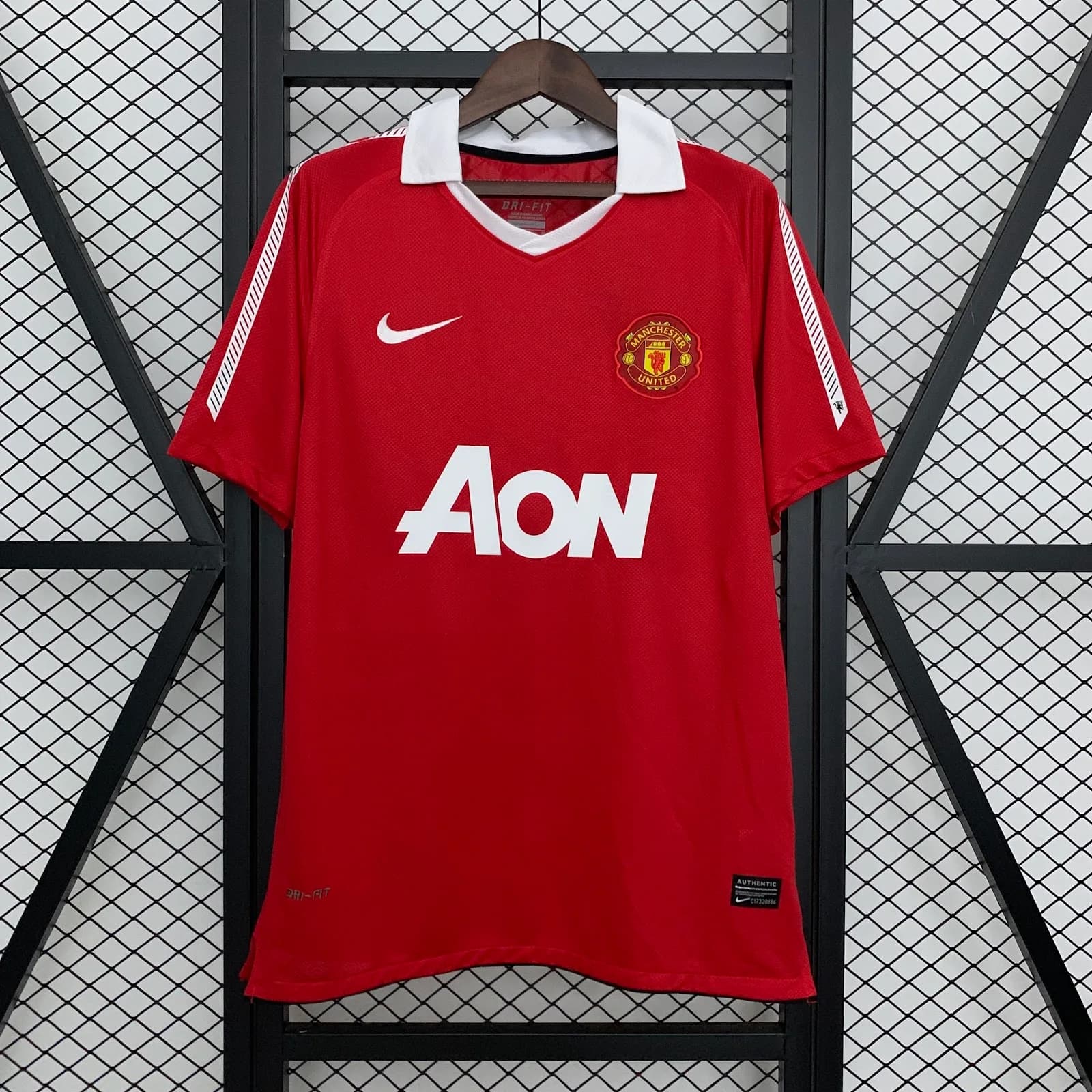 Camiseta Manchester United – Titular Retro con patrocinadores – 2010-11