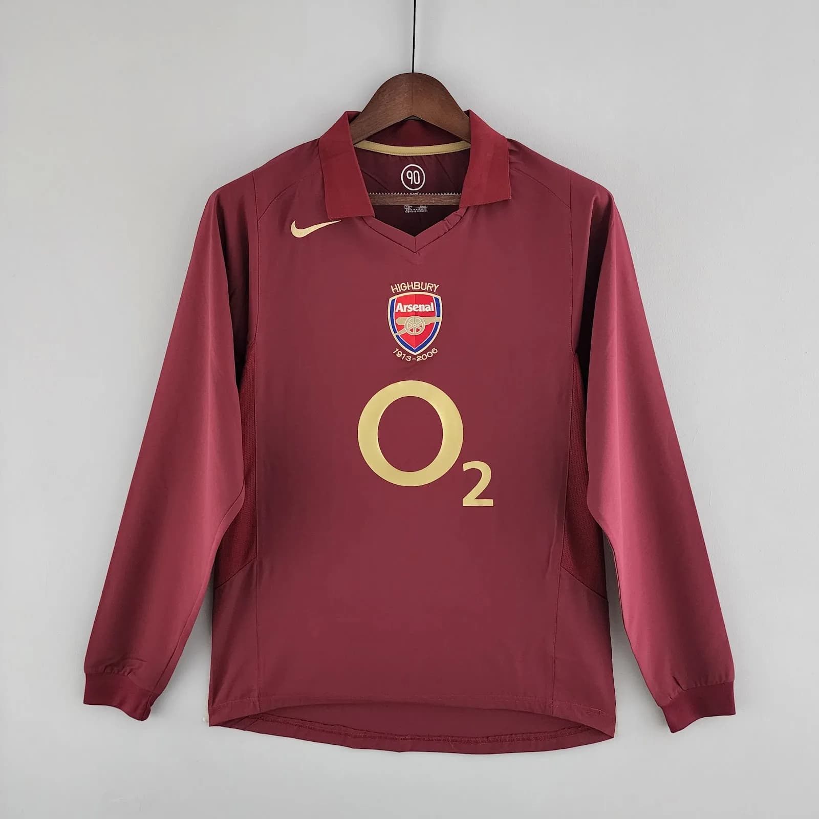 Camiseta Arsenal – Titular manga larga Retro – 2005-06
