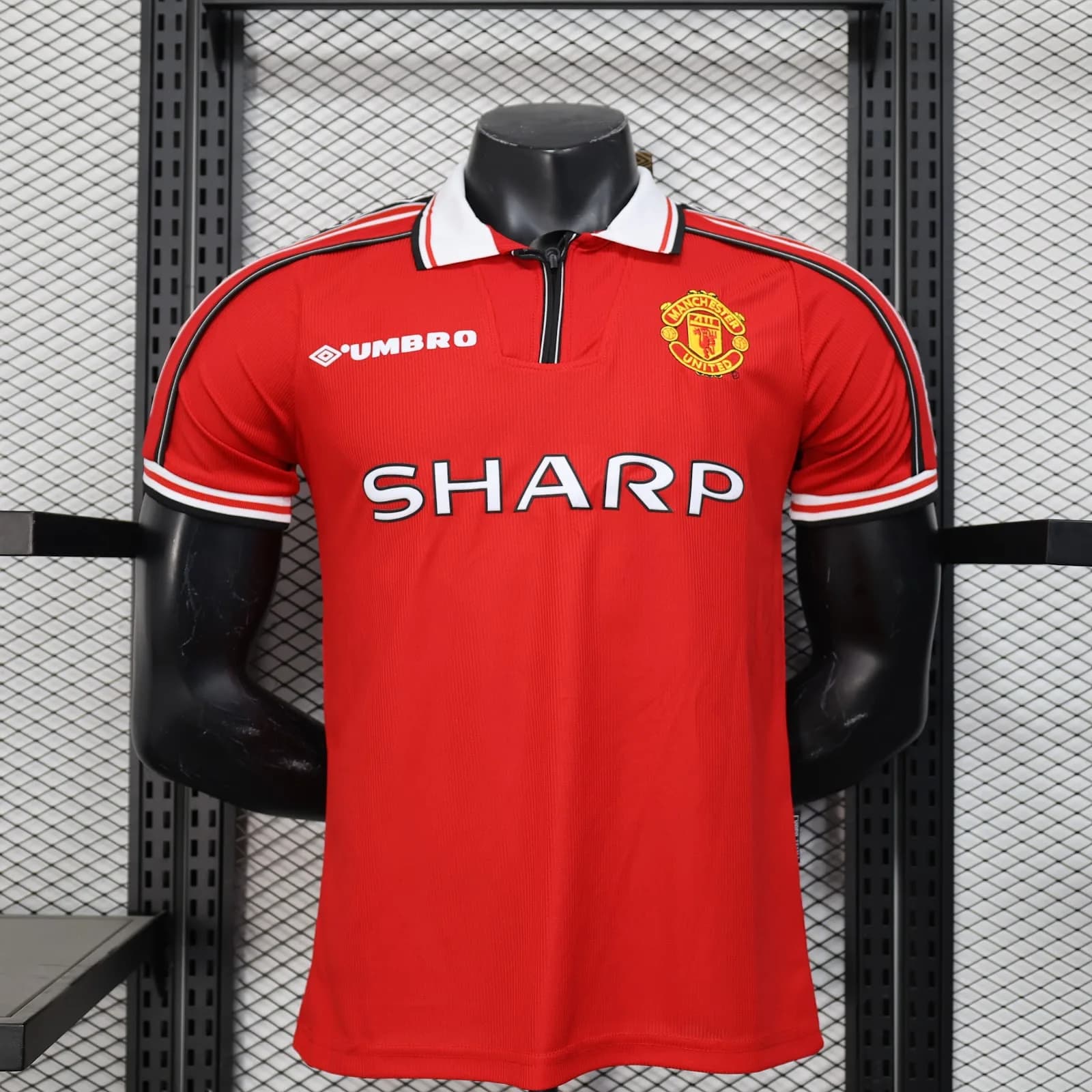 Camiseta Manchester United – Titular Retro con patrocinadores – 1998-99 – Variante 1