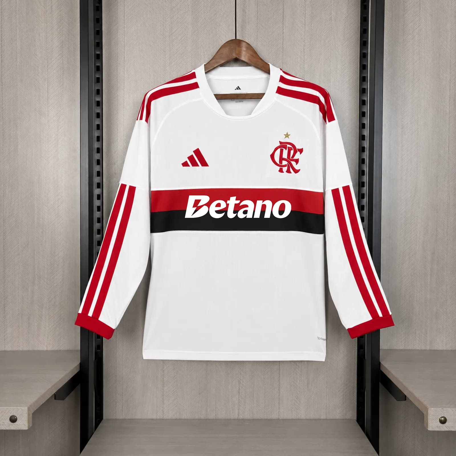 Camiseta Flamengo – Visitante manga larga con patrocinadores – 2026-27