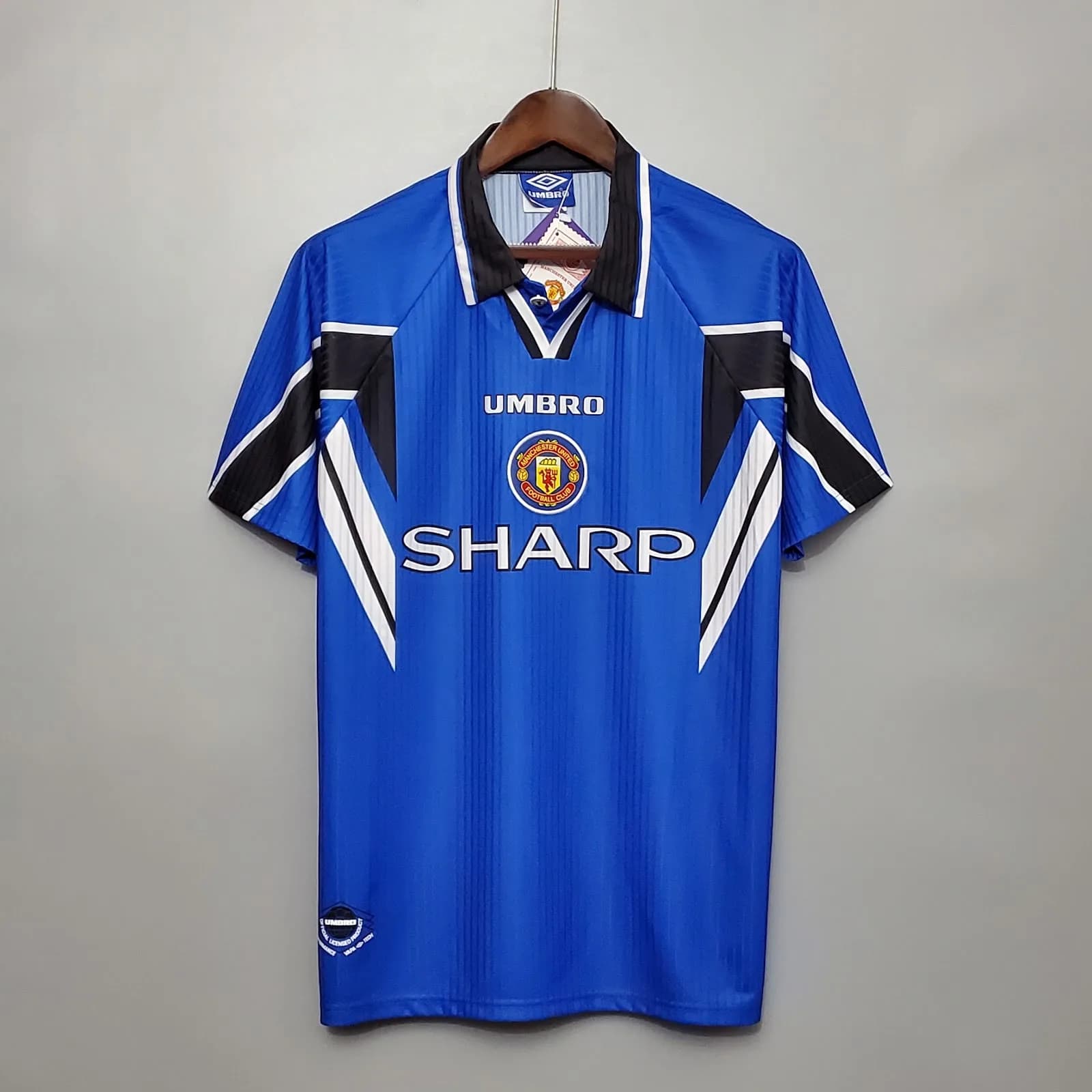 Camiseta Manchester United – Tercera equipación retro con patrocinadores – 1996-97