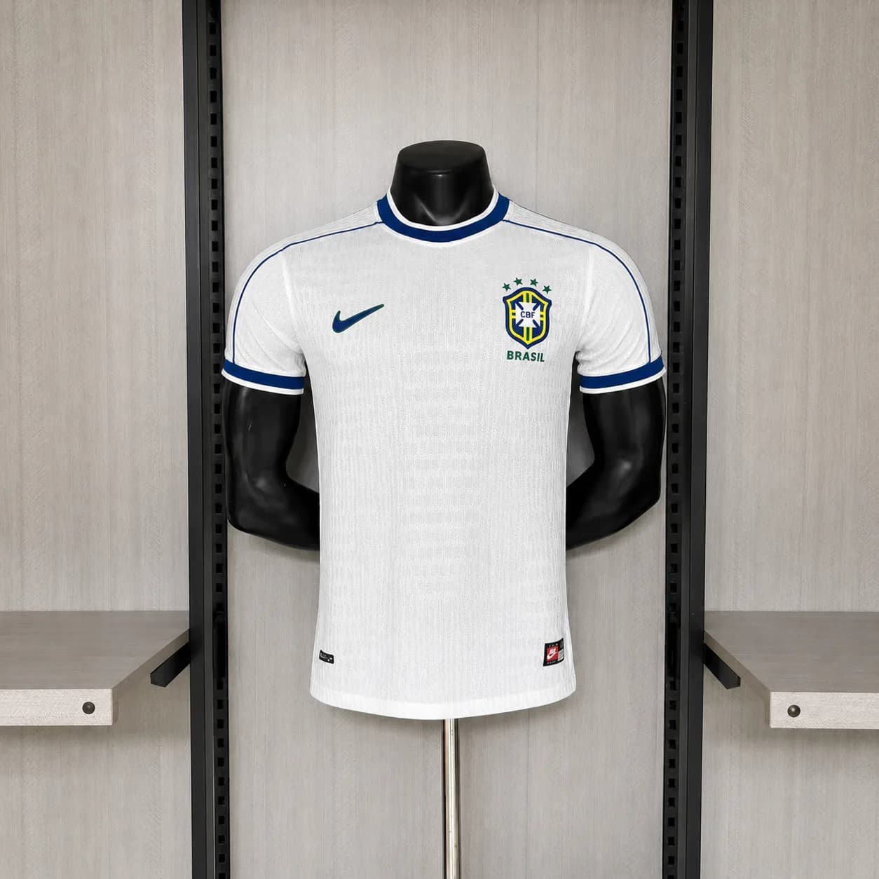 Camiseta Brasil – Tercera equipación blanca versión jugador – 2024-25