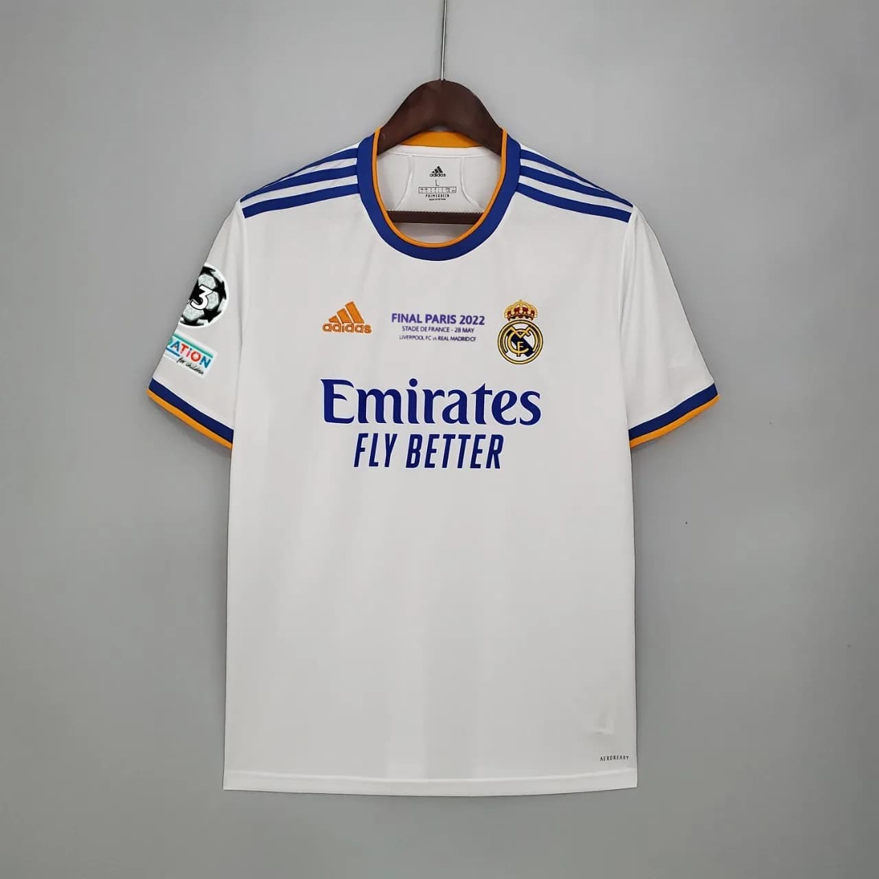 Camiseta Real Madrid – Titular con patrocinadores – 2021-22 – Variante 2
