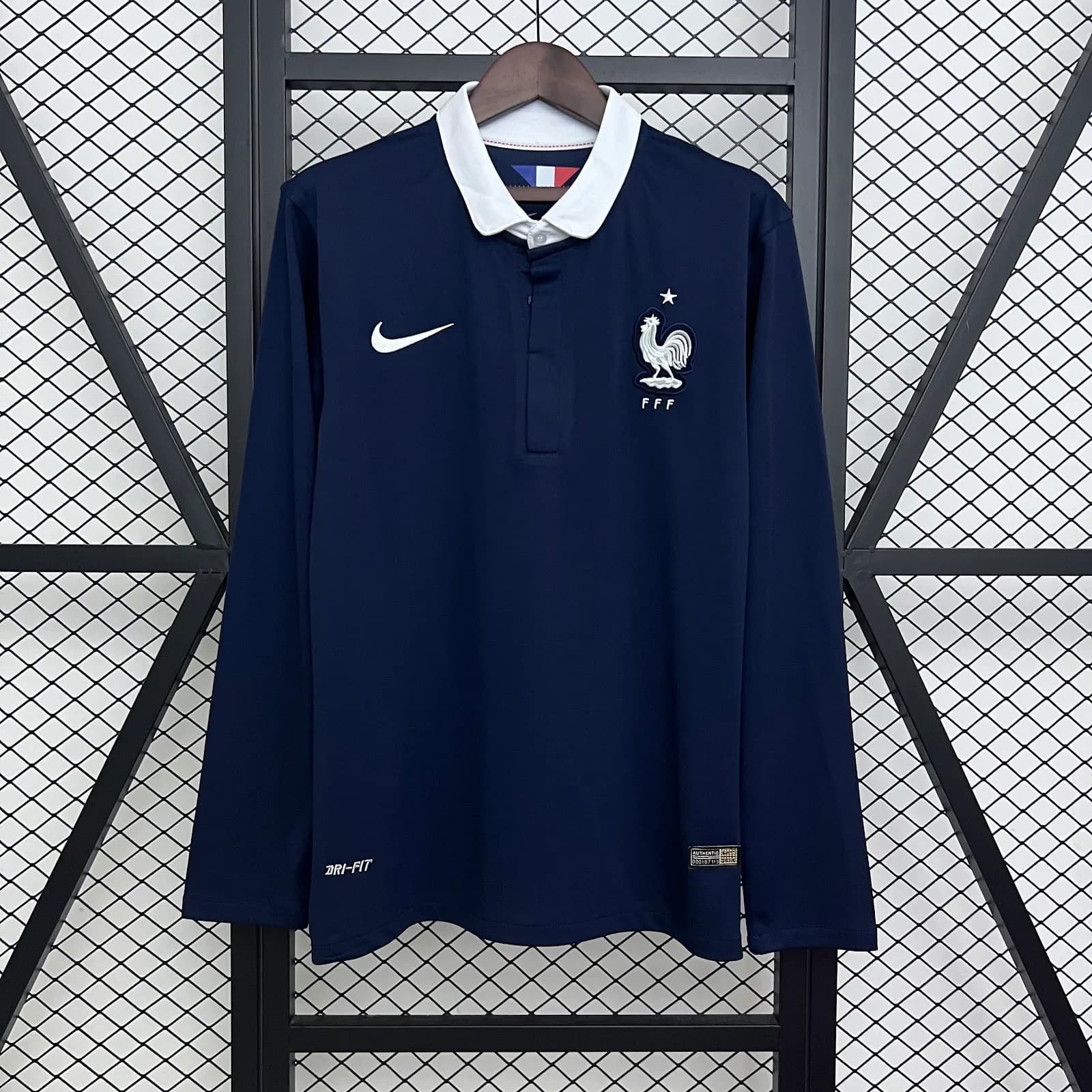 Camiseta Francia – Titular Retro manga larga – 2014